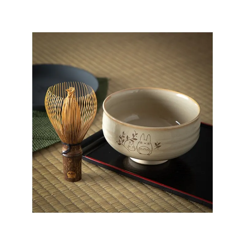 Maison Ghibli Akahada-yaki Matcha Tea Bowl & Whisk - My Neighbor Totoro | Kitchenware