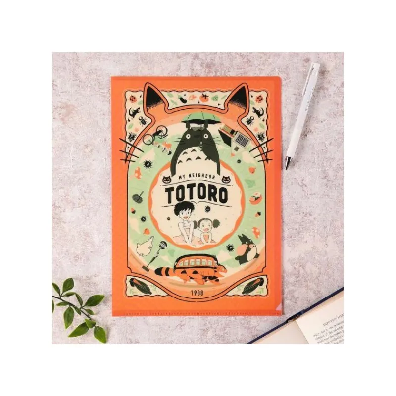 Maison Ghibli Art Déco Clear Folder A4 - My Neighbor Totoro | Storage