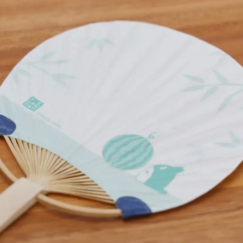Maison Ghibli Bamboo Fan & Letter Set Totoro with Watermelon - My Neighbor Totoro | Accessories