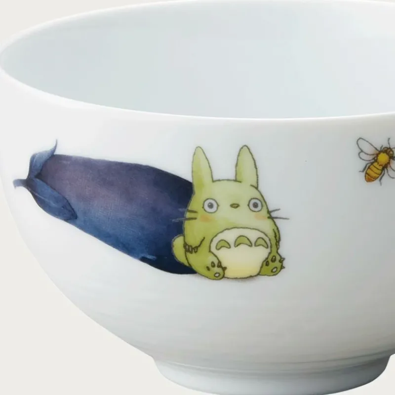 Maison Ghibli Bowl 13cm Totoro Eggplant and flower - My Neighbor Totoro | Kitchenware