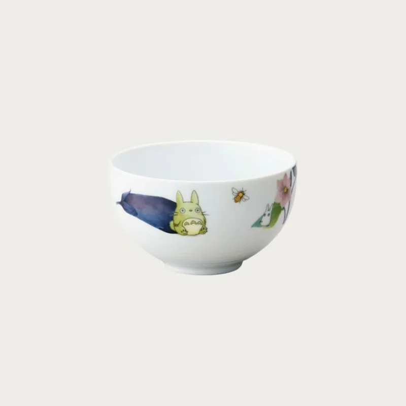 Maison Ghibli Bowl 13cm Totoro Eggplant and flower - My Neighbor Totoro | Kitchenware