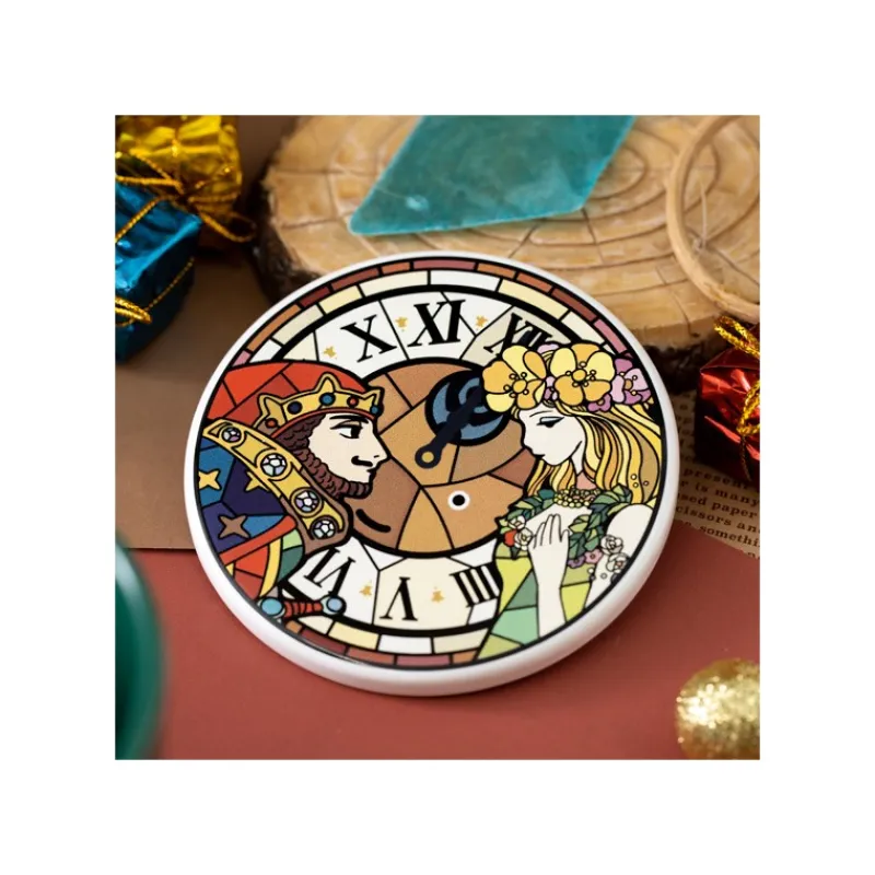 Maison Ghibli Ceramic coaster King of Dwarf & Princess - Whisper of the Heart | Kitchenware