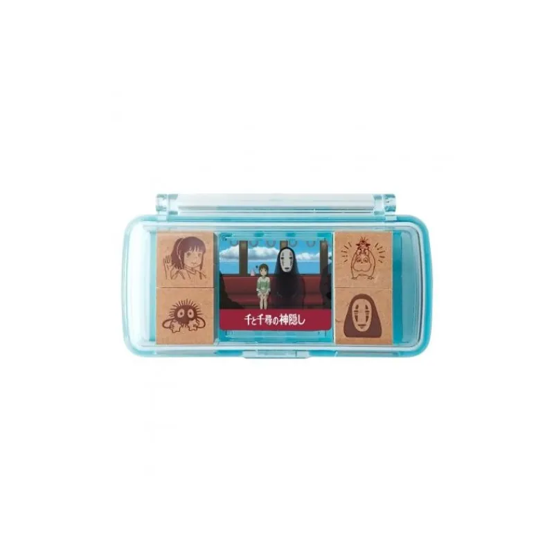 Maison Ghibli Chihiro takes the train Mini Stamp Set Blue - Spirited Away | Small Equipment