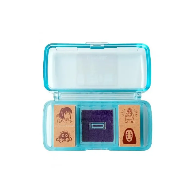 Maison Ghibli Chihiro takes the train Mini Stamp Set Blue - Spirited Away | Small Equipment