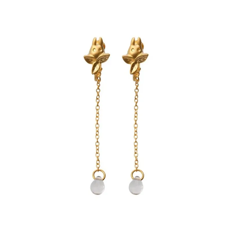 Maison Ghibli Clipped Earrings Small Totoro Drop Series - My Neighbor Totoro | Jewellery
