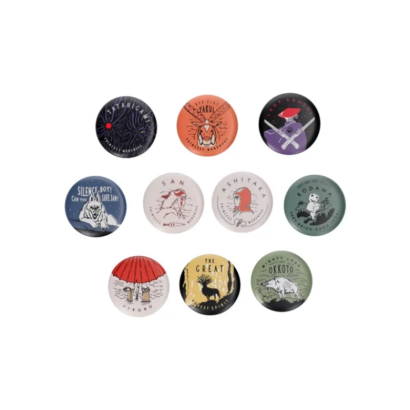 Maison Ghibli Collection de badges vintage 1 badge Mystere - Princess Mononoke | Badges