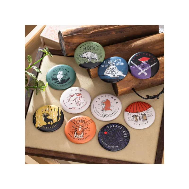 Maison Ghibli Collection de badges vintage 1 badge Mystere - Princess Mononoke | Badges