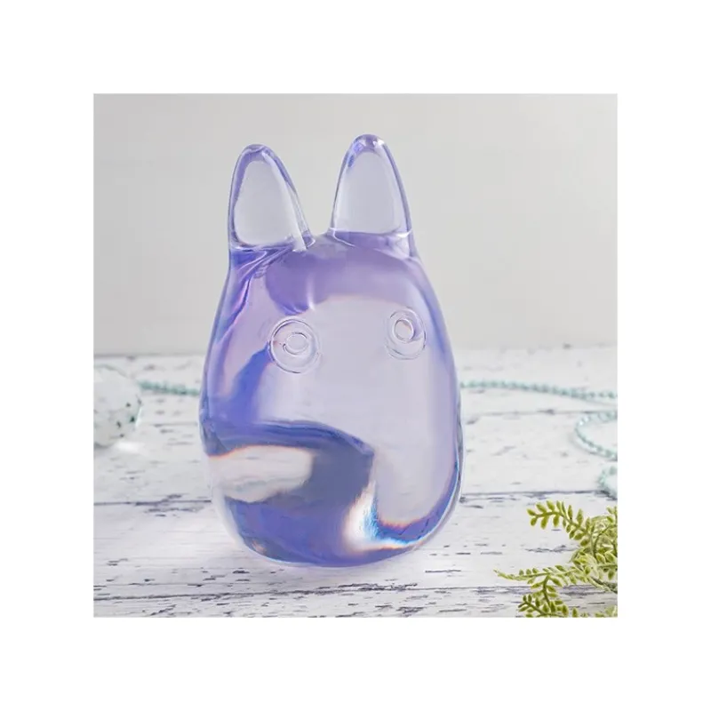 Maison Ghibli Crystal Figurine Transparent Small Totoro Purple - My Neighbor Totoro | Statues