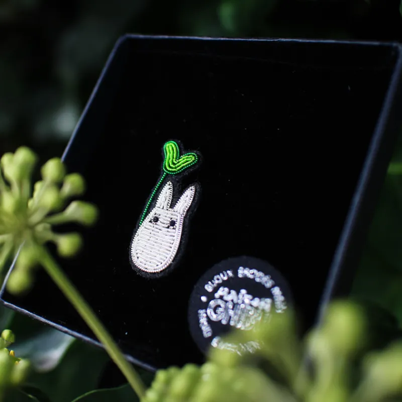Maison Ghibli Embroidered Jewel Brooch Small Totoro - My Neighbor Totoro | Pins