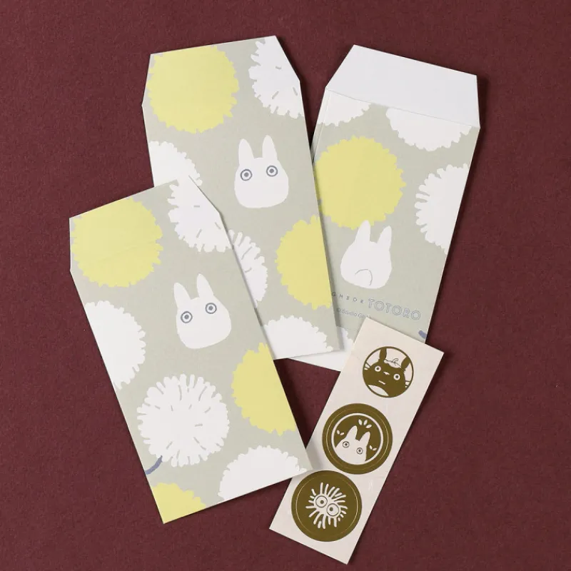 Maison Ghibli 6 Envelopes & stickers set Totoro Dandelion - My Neighbor Totoro | Postcards And Letter Papers