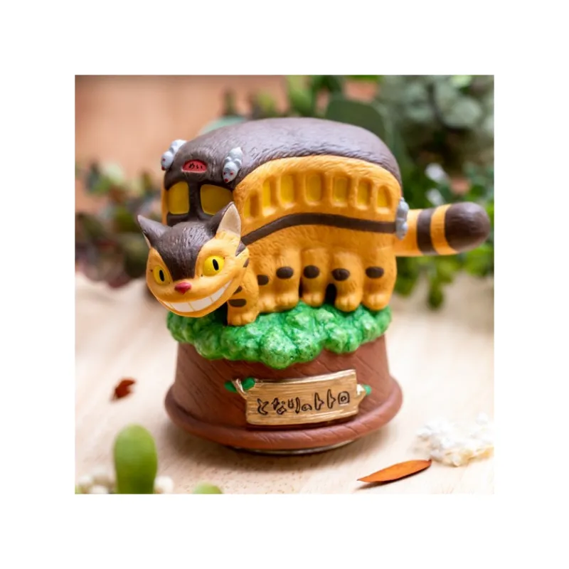 Maison Ghibli Great Musical Statue Catbus on tree - My Neighbor Tororo | Music Boxes | Statues