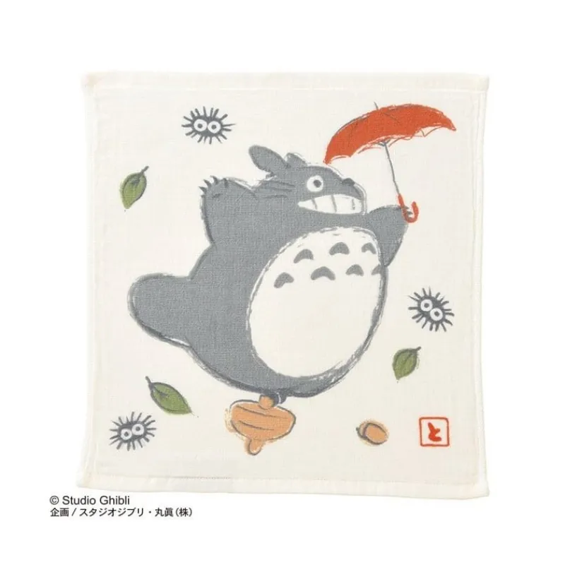 Maison Ghibli Imabari Mini Towel Big Totoro Umbrella 34X36 cm - My Neighbor Totoro | Household Linen