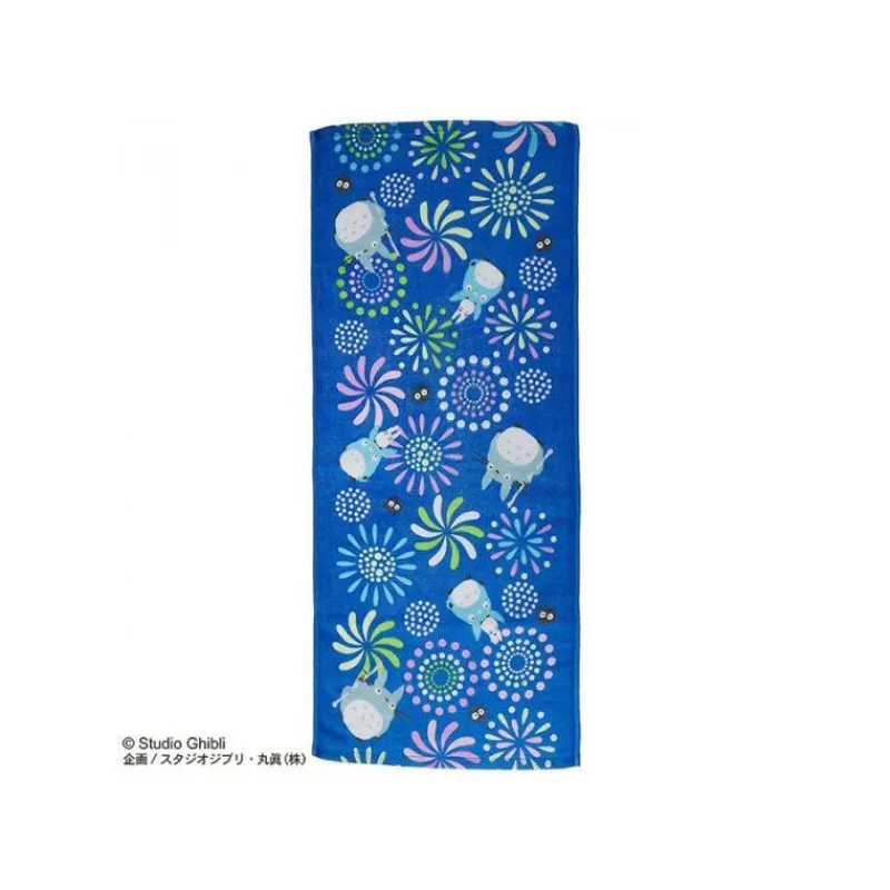 Maison Ghibli Imabari Towel Totoro Fireworks 34x80 cm - My Neighbor Totoro | Household Linen