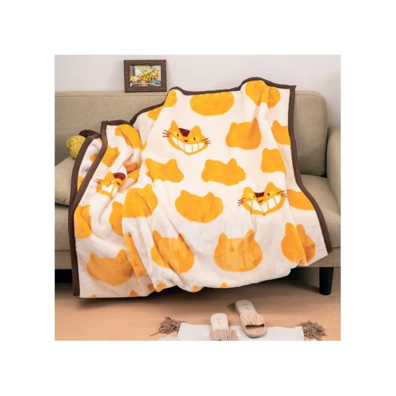 Maison Ghibli Long blanket Catbus Silhouette 200x140 cm - My Neighbor Totoro | Household Linen