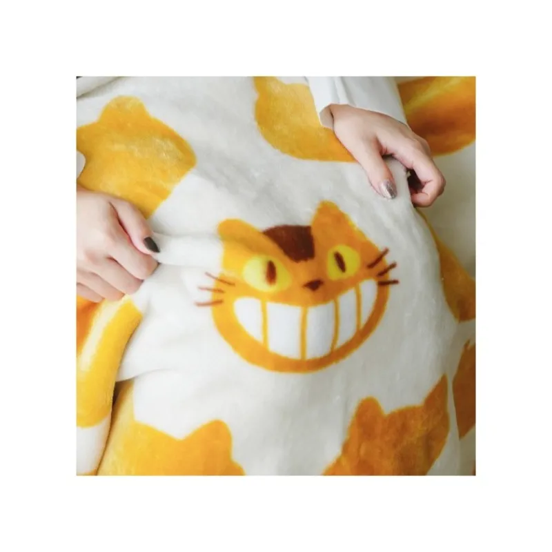 Maison Ghibli Long blanket Catbus Silhouette 200x140 cm - My Neighbor Totoro | Household Linen