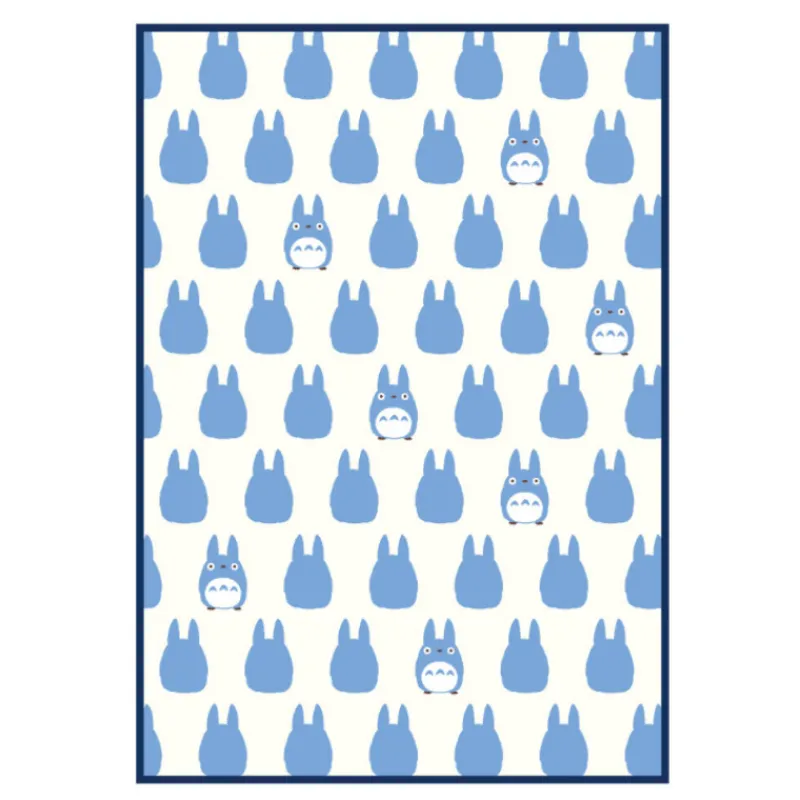 Maison Ghibli Long blanket Middle Totoro silhouette 200x140 cm - My Neighbor Totoro | Household Linen