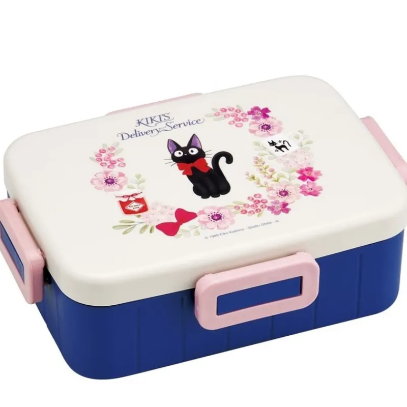 Maison Ghibli Lunch box 4 locks 650ml Jiji Flower garland - Kiki's Delivery Service | Kitchenware