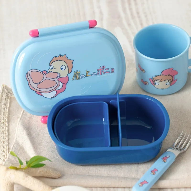 Maison Ghibli Lunch box 2 locks Ponyo in the ocean - Ponyo on the Cliff | Kitchenware