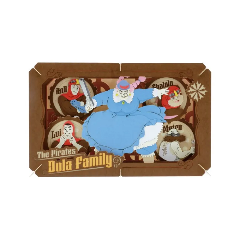 Maison Ghibli Paper Theater Dora’s Pirate Family - Castle in the Sky | Arts And Crafts