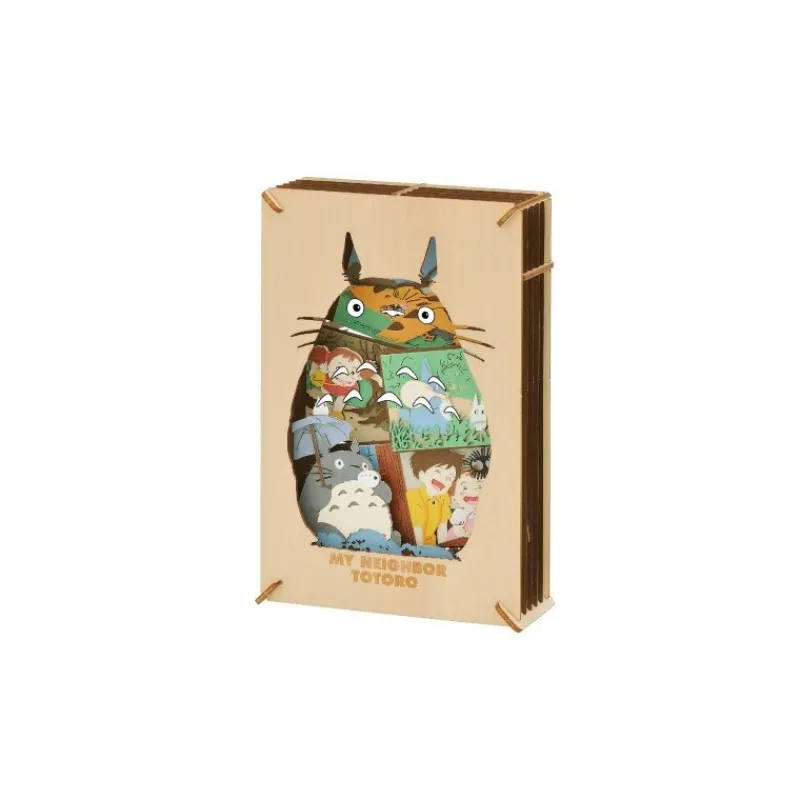 Maison Ghibli Paper Theater Wood Style Silhouette Big Totoro - My Neighbor Totoro | Arts And Crafts