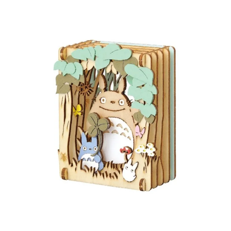 Maison Ghibli Paper Theater Wood Style Totoro Dondoko - My Neighbor Totoro | Arts And Crafts
