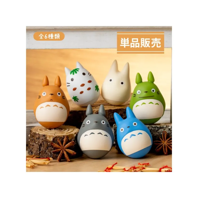 Maison Ghibli Pose Collection Assort. of 6 Roly-poly figurines - My Neighbor Totoro | Figurines