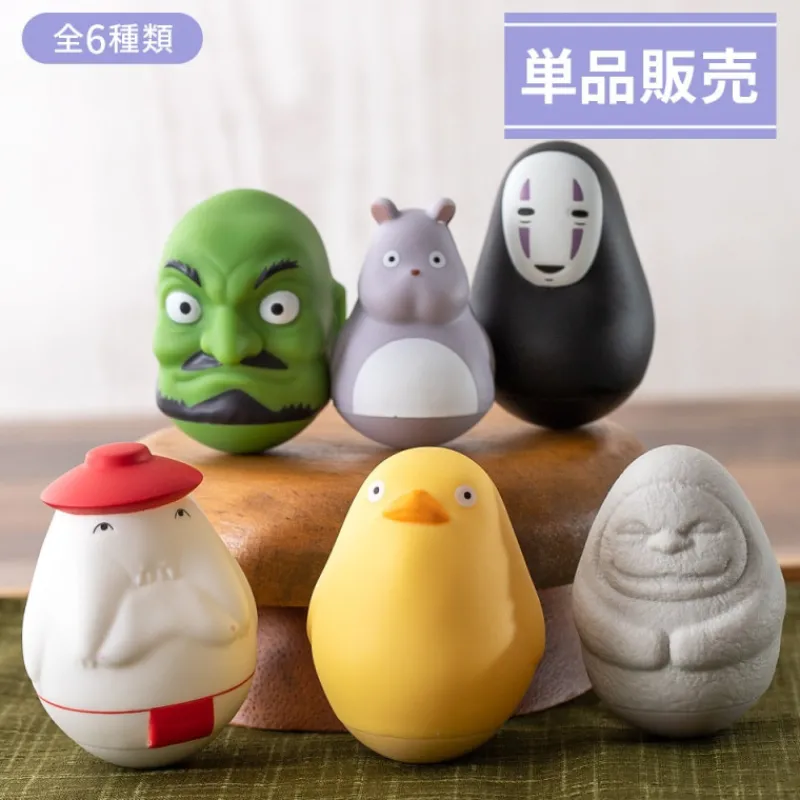 Maison Ghibli Pose Collection Assort. of 6 Roly-poly figurines - Spirited Away | Figurines