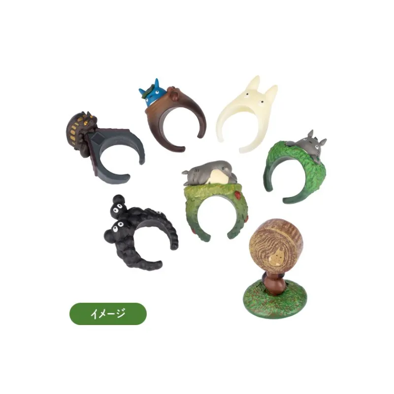Maison Ghibli Pose Collection Totoro Assortment of 6 Rings - My Neighbor Totoro | Figurines