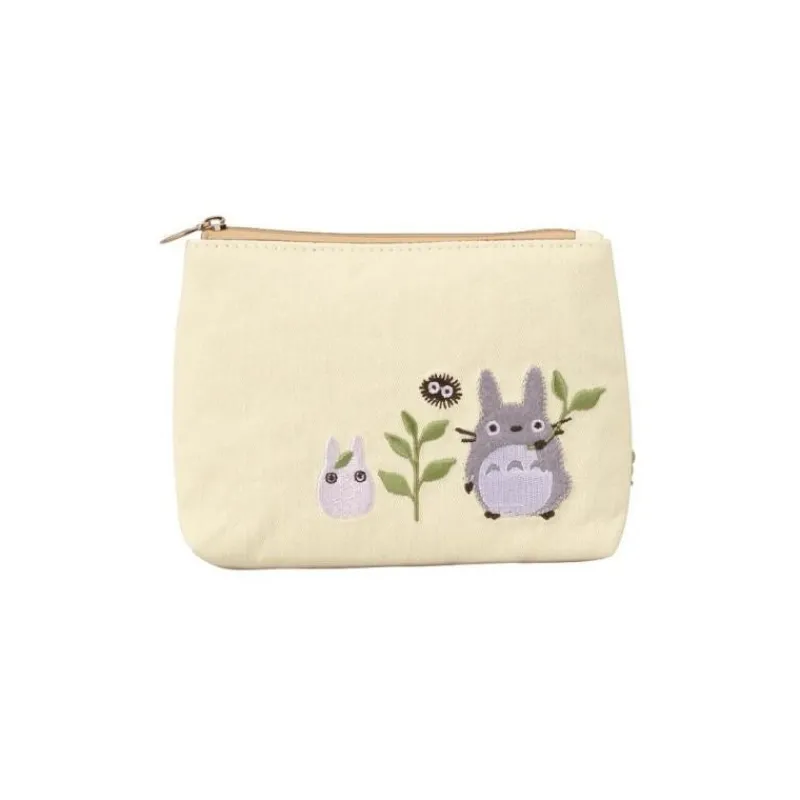 Maison Ghibli Pouch Big and Small Totoro Meadow 11 x 15 cm - My Neighbour Totoro | Bags