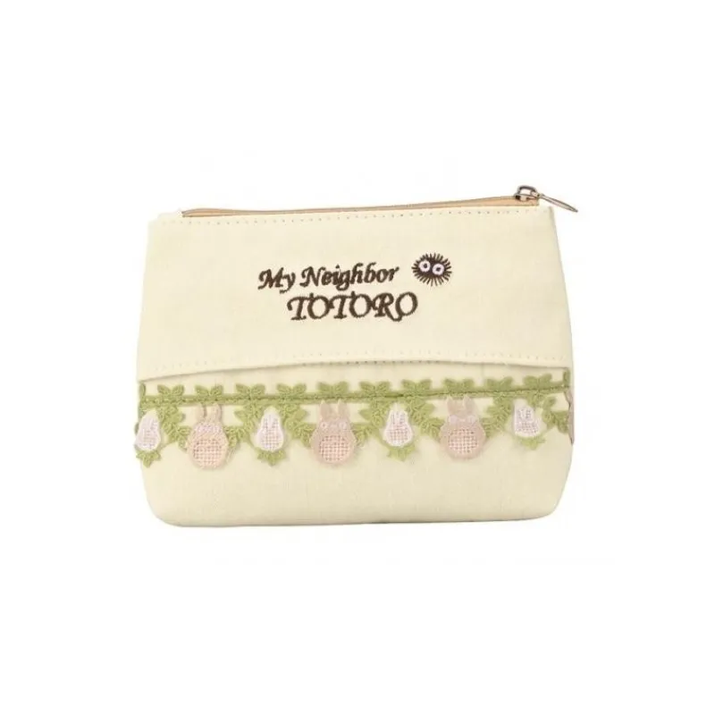 Maison Ghibli Pouch Big and Small Totoro Meadow 11 x 15 cm - My Neighbour Totoro | Bags