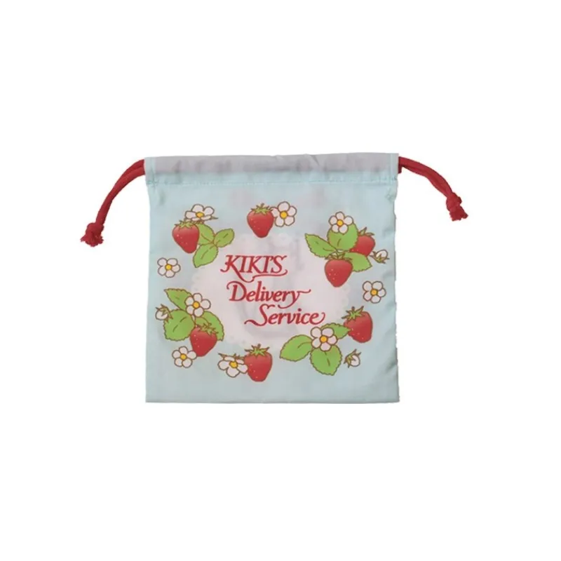 Maison Ghibli Satchel with lanyard Jiji strawberries 20 x 19 cm - Kiki's Delivery S | Bags
