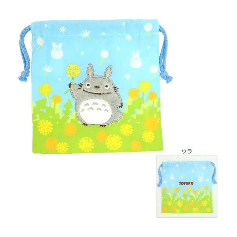 Maison Ghibli Satchel with lanyard Totoro flowers 20 x 19 cm - My Neighbor Totoro | Bags