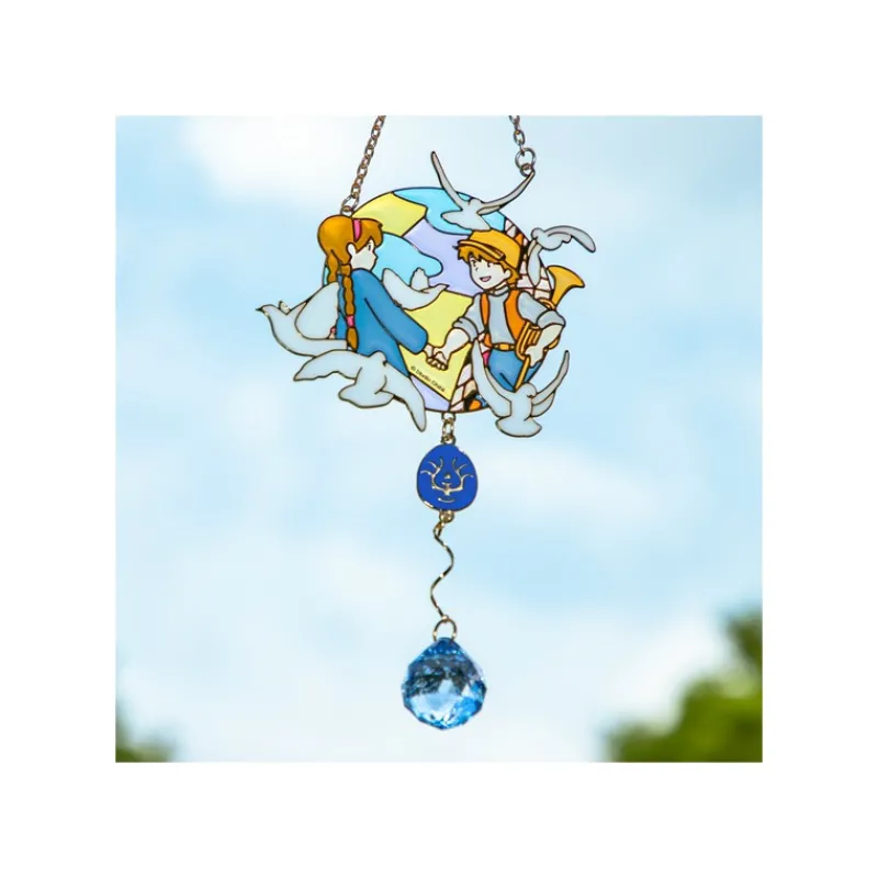 Maison Ghibli Sun catcher Stained glass Sheeta & Pazu - Castle in the Sky | Décoration