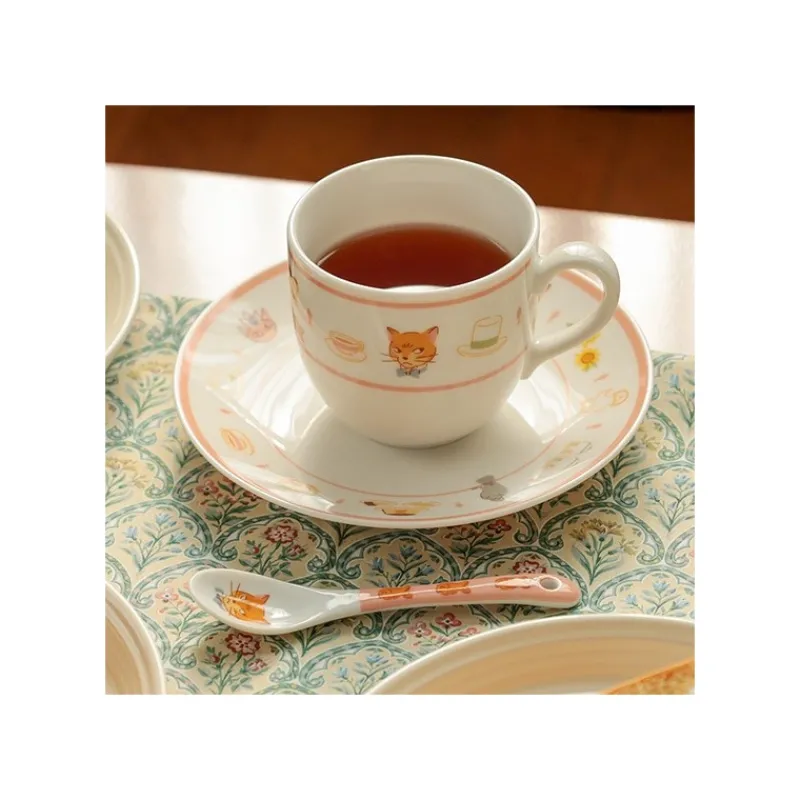 Maison Ghibli Tea time & Cat Plate - The Cat Returns | Kitchenware