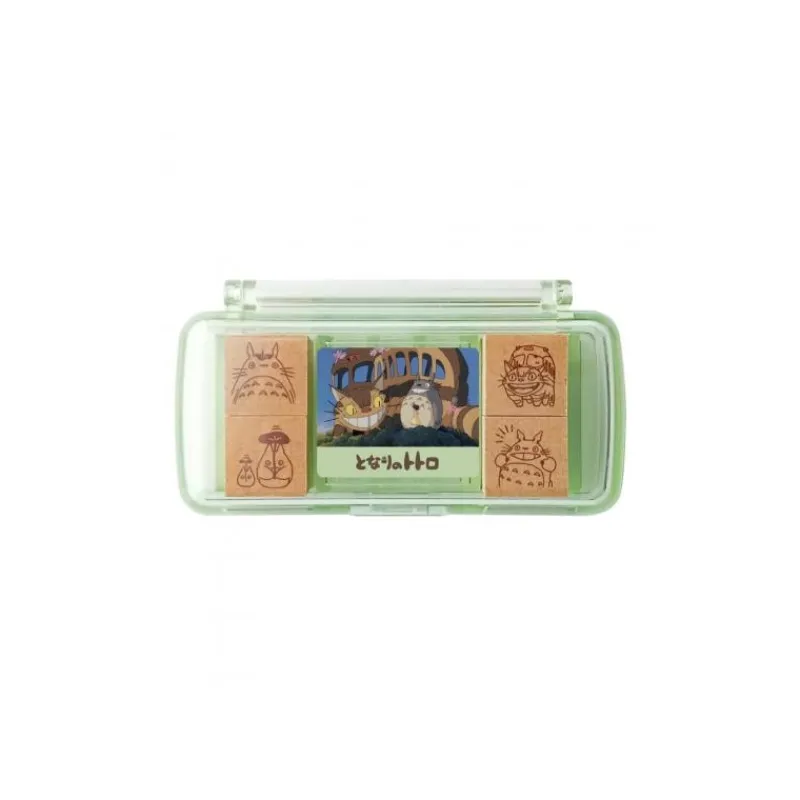 Maison Ghibli Totoro & Catbus Mini Stamp Set Green - My Neighbor Totoro | Small Equipment