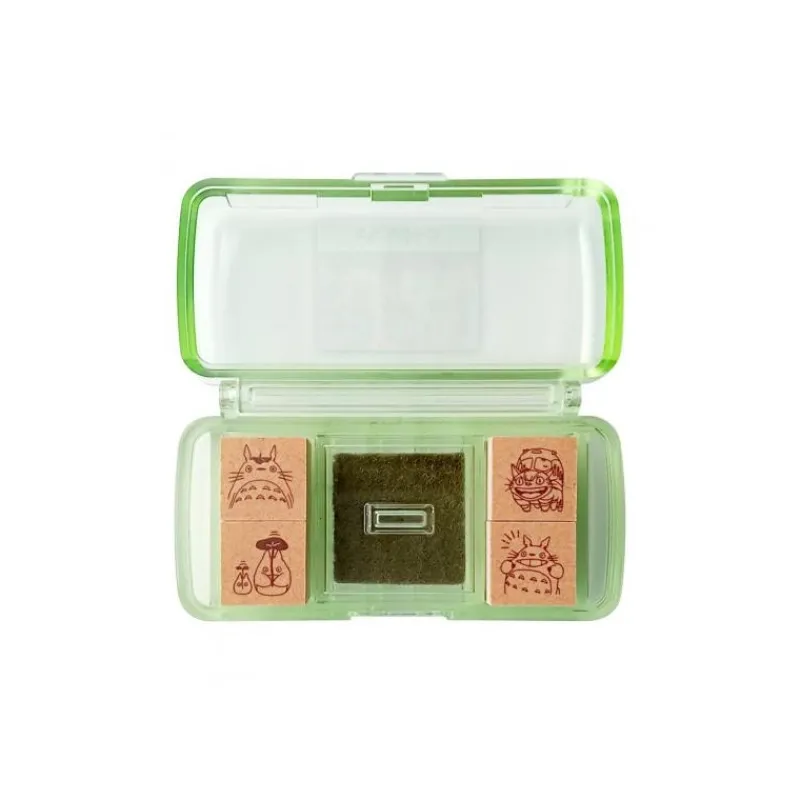 Maison Ghibli Totoro & Catbus Mini Stamp Set Green - My Neighbor Totoro | Small Equipment