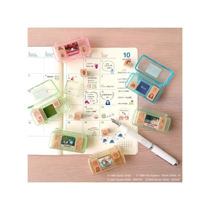 Maison Ghibli Totoro Mini Stamp Set Green - My Neighbor Totoro | Small Equipment