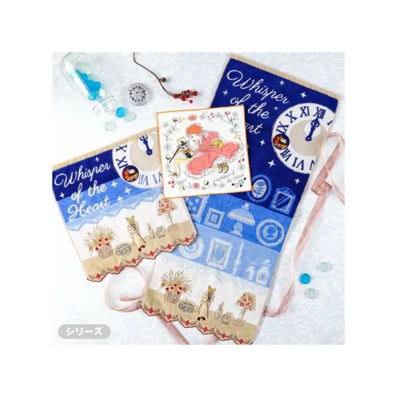 Maison Ghibli Towel Baron & antique shop 34x36 cm - Whisper of the Heart | Household Linen
