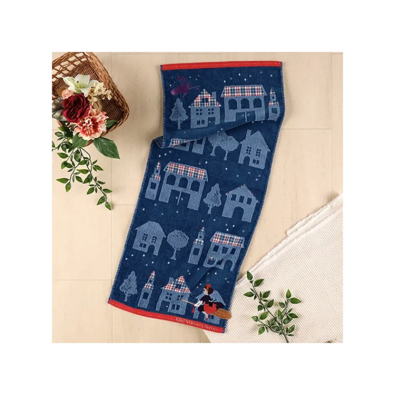 Maison Ghibli Towel The Night of Departure 34x80 cm - Kiki's Delivery Service | Household Linen