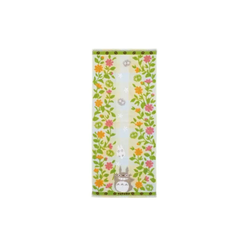 Maison Ghibli Towel Totoro Flower garden 34x80 cm - My Neighbor Totoro | Household Linen