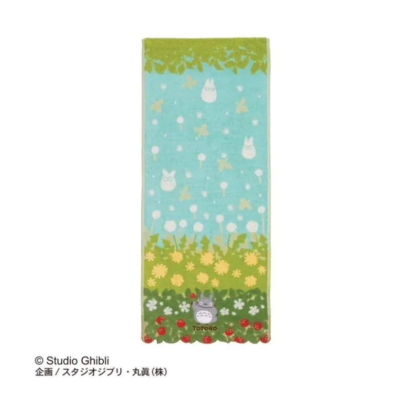 Maison Ghibli Towel Totoro Flowers & Stawberries 34x80 cm - My Neighbor Totoro | Household Linen