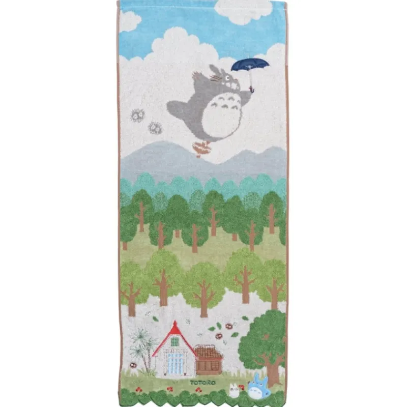 Maison Ghibli Towel Totoro in the sky 34x80 cm - My Neighbor Totoro | Household Linen