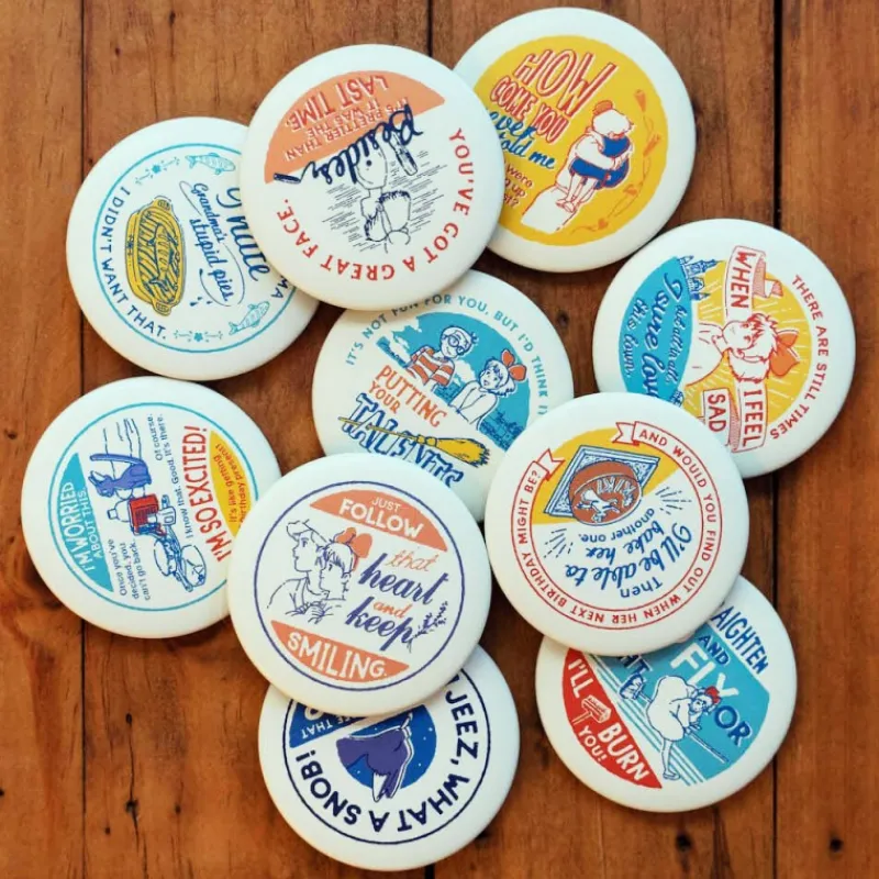 Maison Ghibli Vintage Badge Collection 10 PCS - Kiki's Delivery Service | Badges