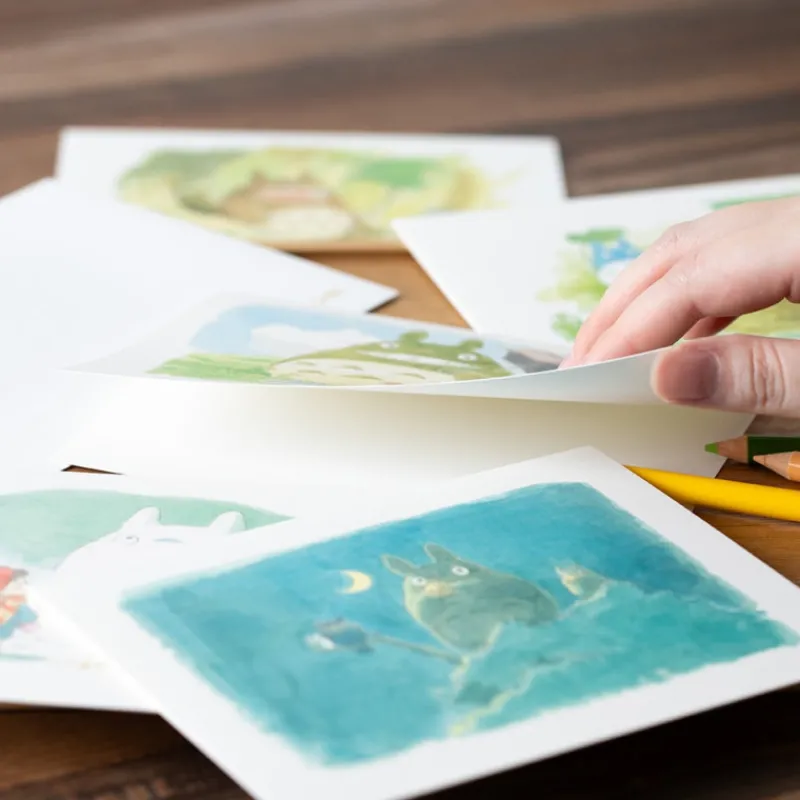 Maison Ghibli Watercolour Greeting cards 24 x 15,8 cm Mei & Totoro - My Neighbor To | Postcards And Letter Papers