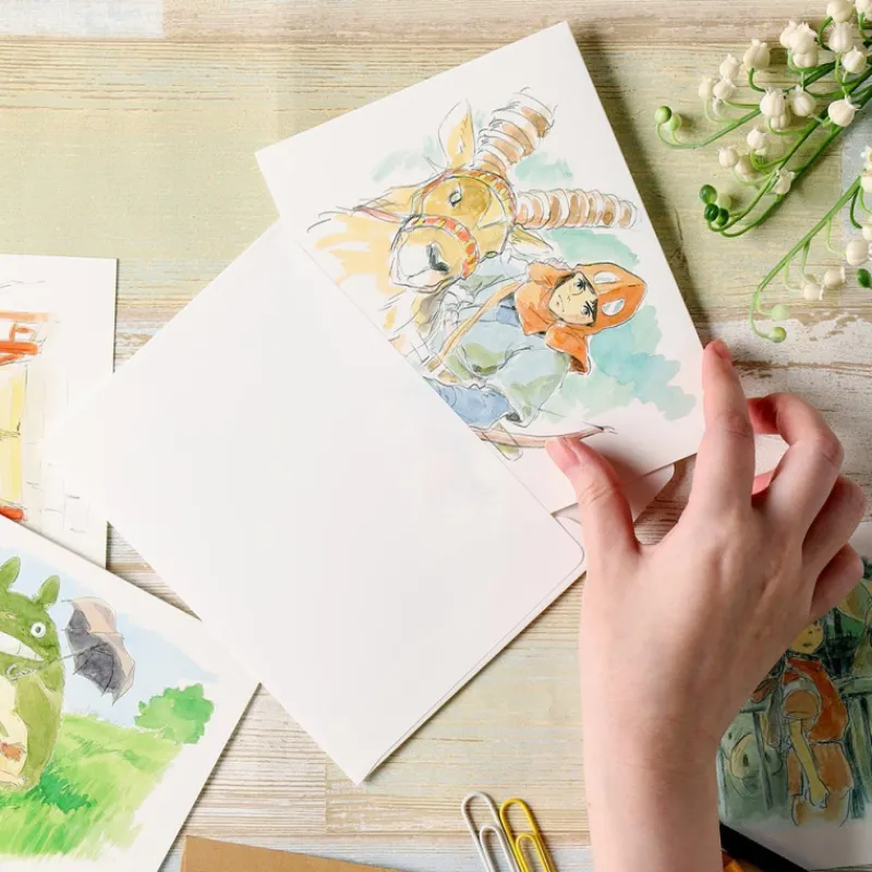 Maison Ghibli Watercolour Greeting cards 24 x 15,8 cm Mei & Totoro - My Neighbor To | Postcards And Letter Papers