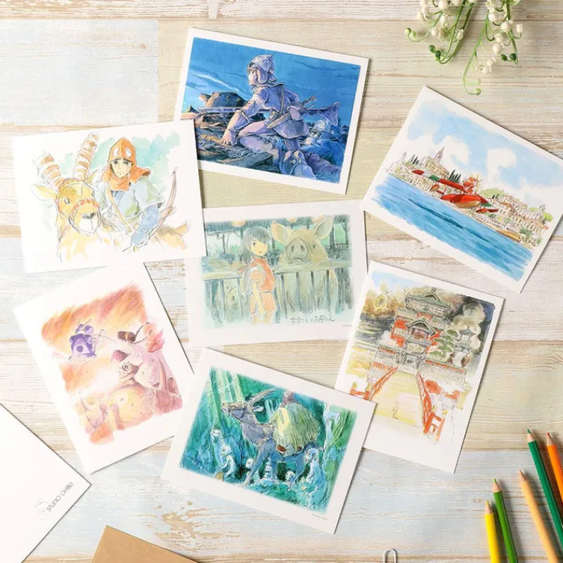 Maison Ghibli Watercolour Greeting cards 24 x 15,8 cm Mei & Totoro - My Neighbor To | Postcards And Letter Papers